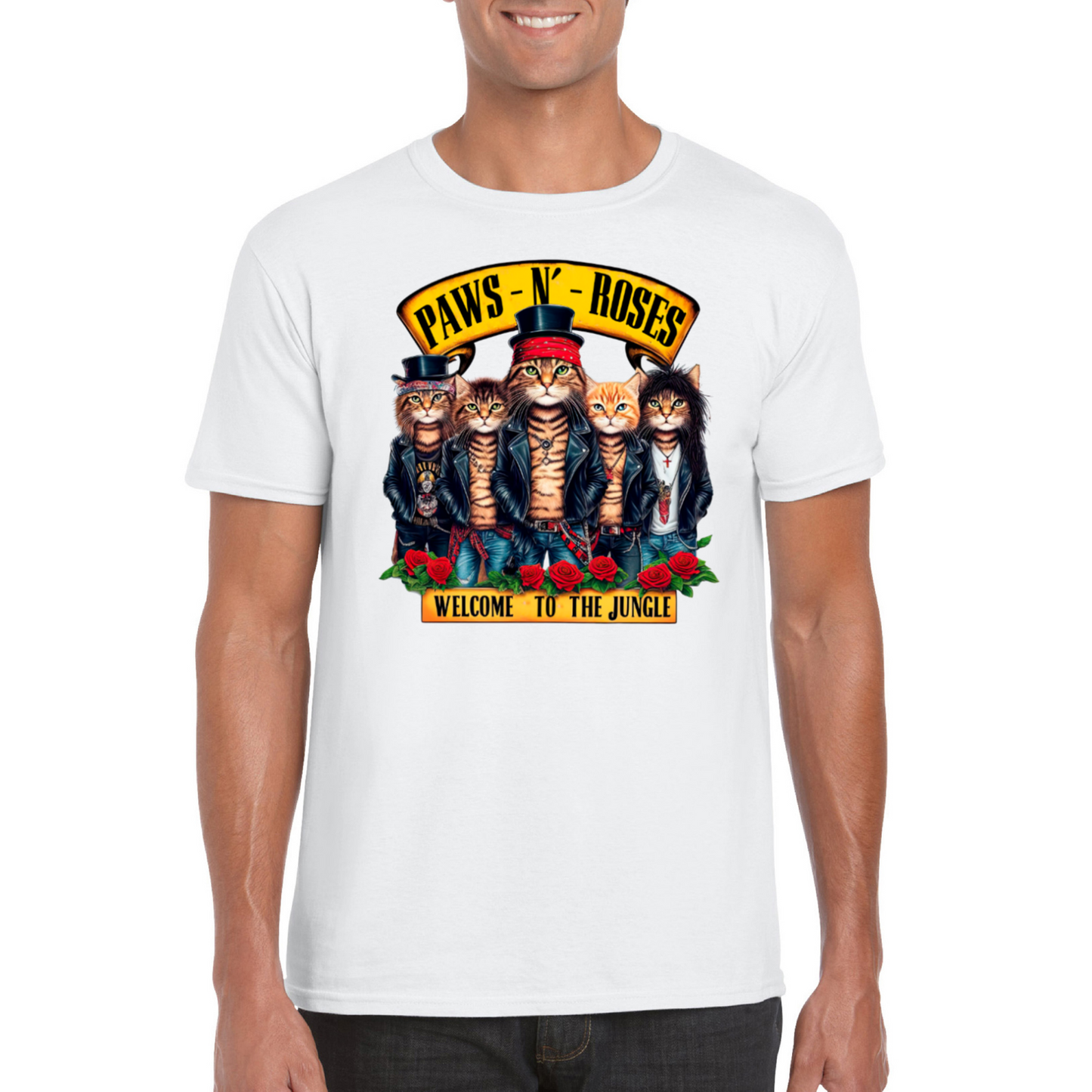 PAWS N' ROSES T-SHIRT