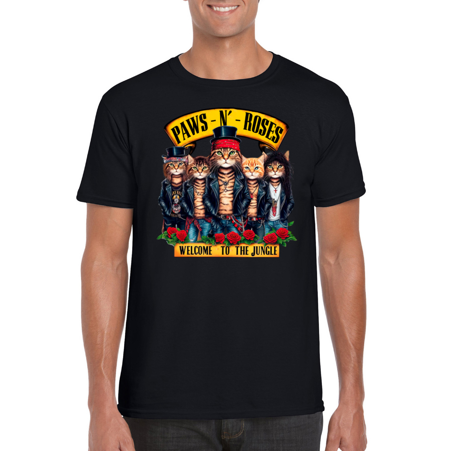 PAWS N' ROSES T-SHIRT