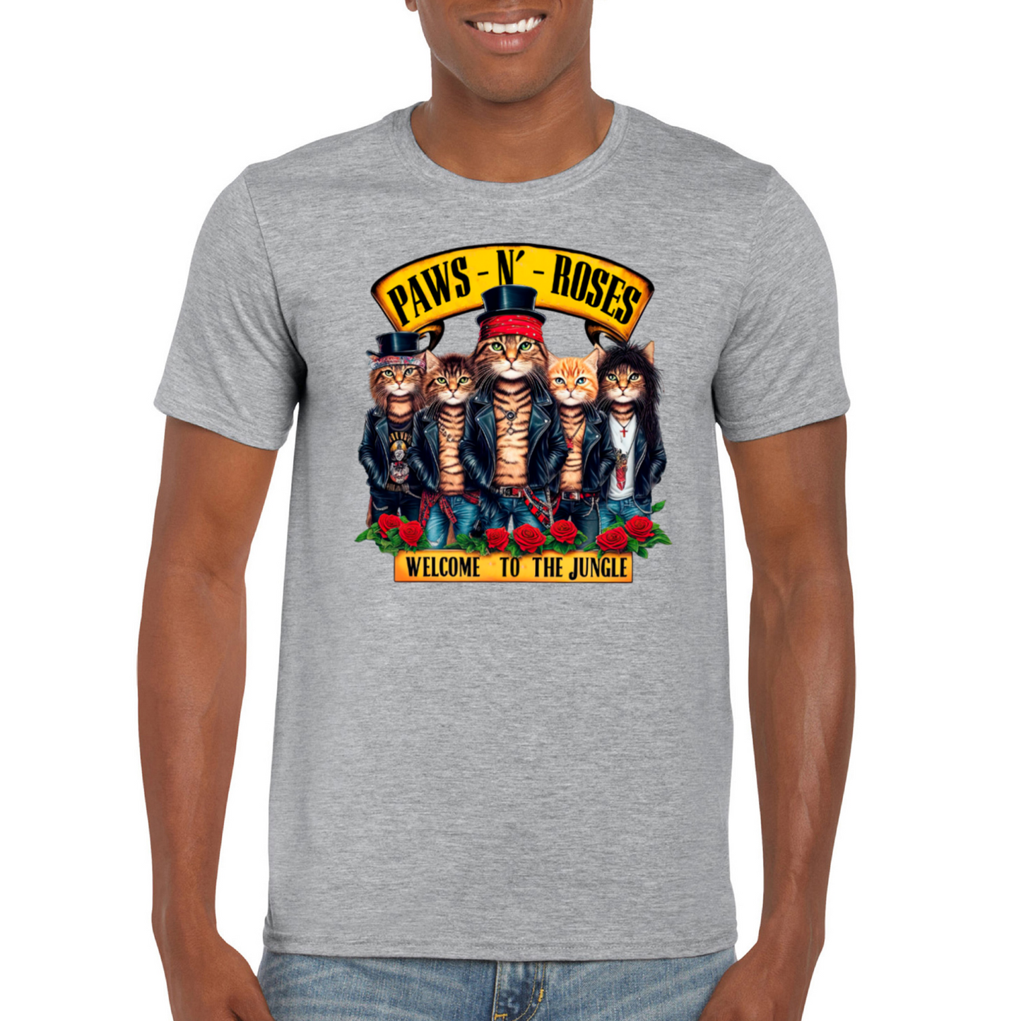 PAWS N' ROSES T-SHIRT