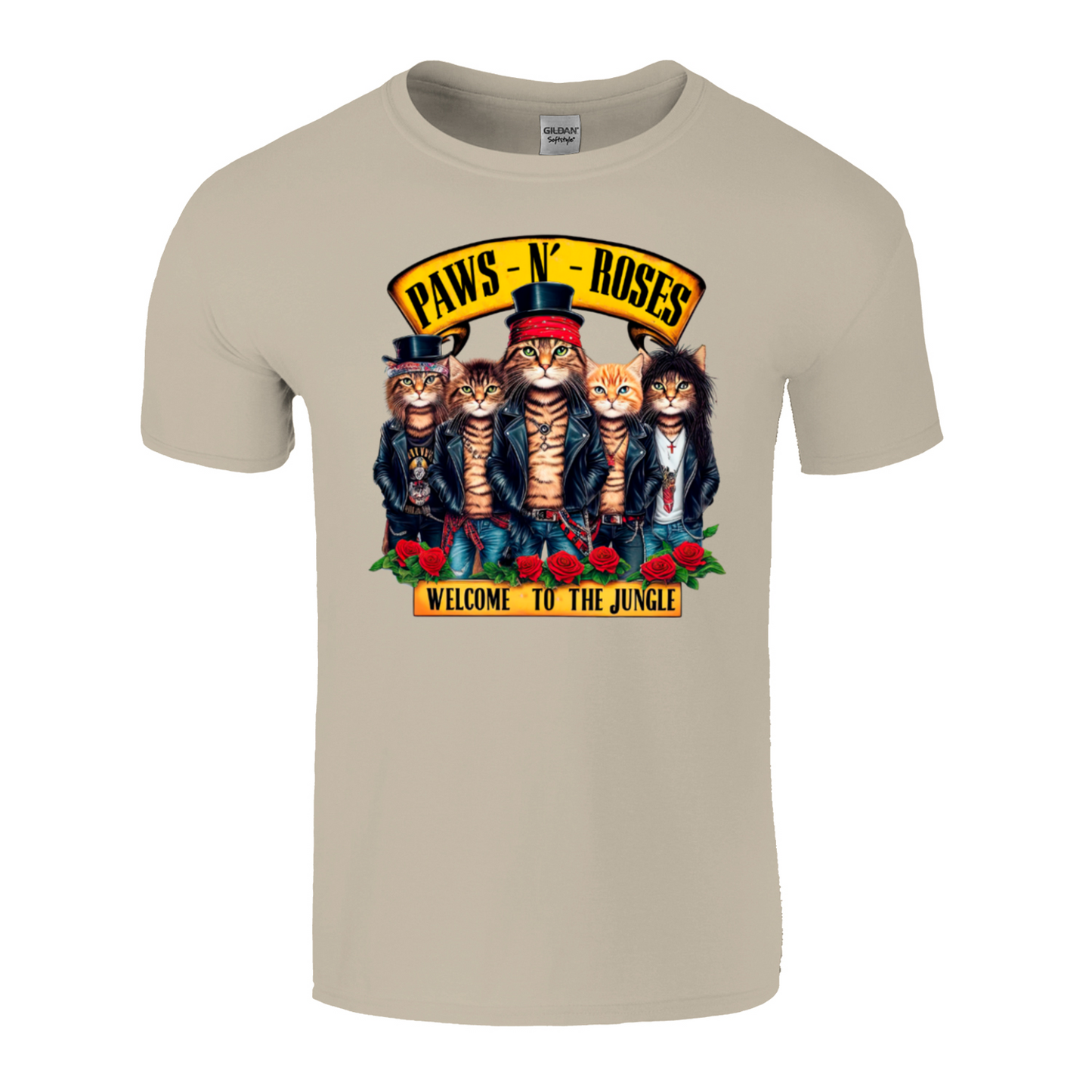 PAWS N' ROSES T-SHIRT