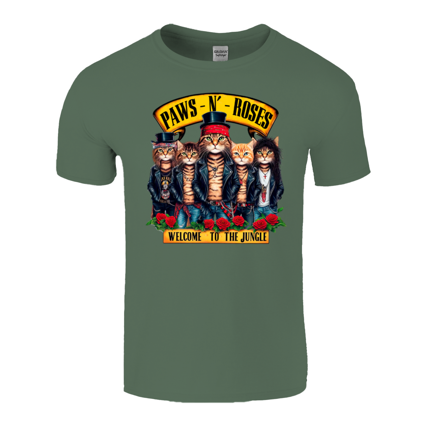 PAWS N' ROSES T-SHIRT