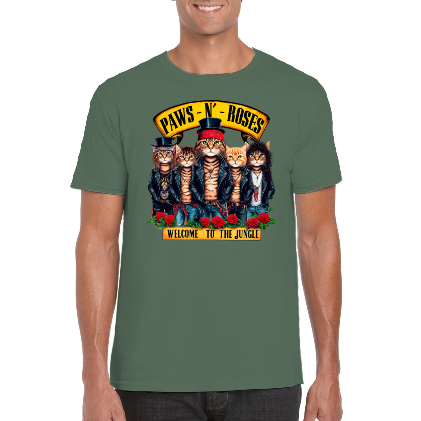 PAWS N' ROSES T-SHIRT