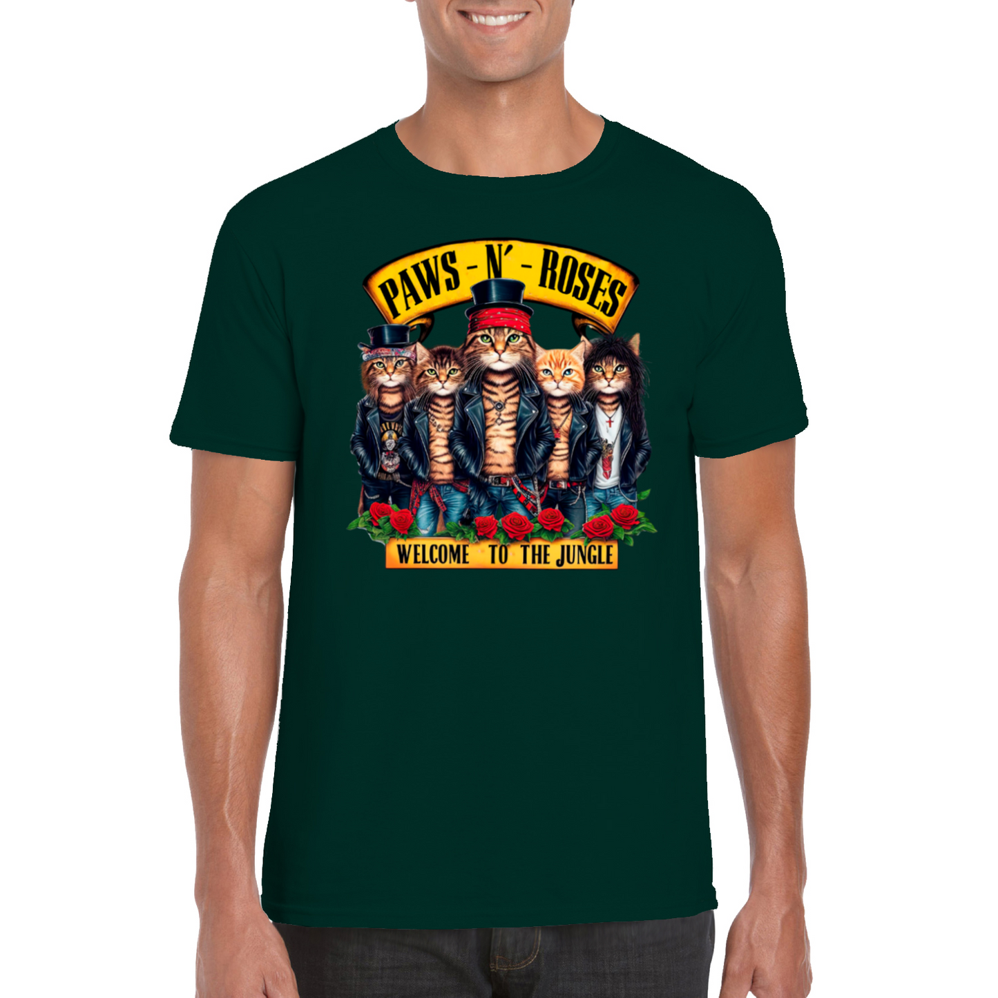 PAWS N' ROSES T-SHIRT